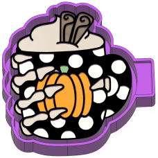 Skelly pumpkin mug