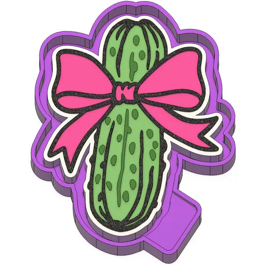 Pickle with a bow mold